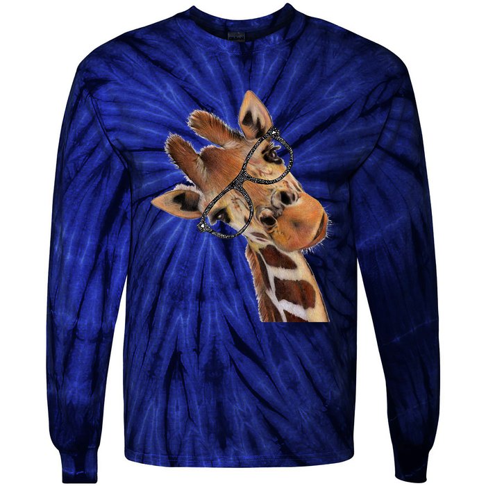 Good Ime Hipster Giraffe Fun Tie-Dye Long Sleeve Shirt