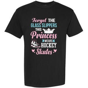 Girls Ice Hockey TShirt This Princess Wears Hockey Skates Garment-Dyed Heavyweight T-Shirt