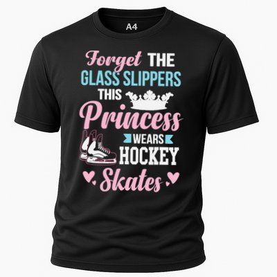 Girls Ice Hockey TShirt This Princess Wears Hockey Skates Performance Shirt