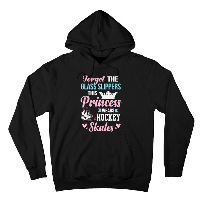 Girls Ice Hockey TShirt This Princess Wears Hockey Skates Hoodie