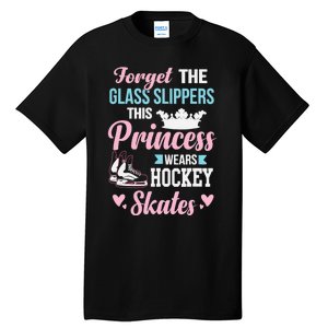 Girls Ice Hockey TShirt This Princess Wears Hockey Skates Tall T-Shirt