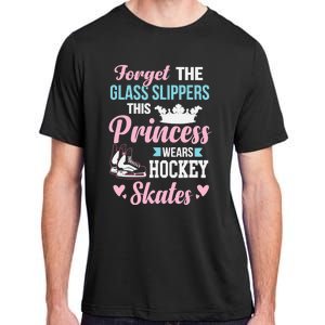 Girls Ice Hockey TShirt This Princess Wears Hockey Skates Adult ChromaSoft Performance T-Shirt