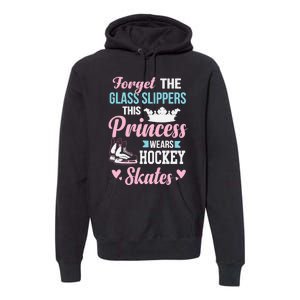 Girls Ice Hockey TShirt This Princess Wears Hockey Skates Premium Hoodie