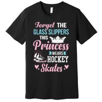 Girls Ice Hockey TShirt This Princess Wears Hockey Skates Premium T-Shirt