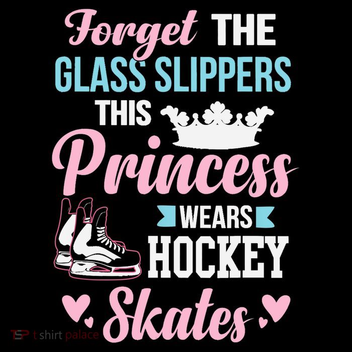 Girls Ice Hockey TShirt This Princess Wears Hockey Skates Premium T-Shirt