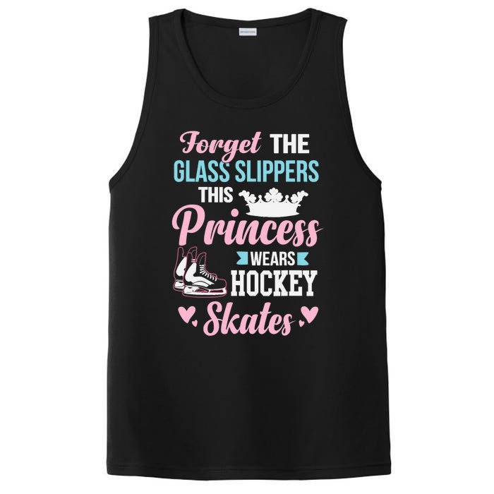 Girls Ice Hockey TShirt This Princess Wears Hockey Skates PosiCharge Competitor Tank