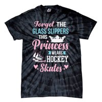 Girls Ice Hockey TShirt This Princess Wears Hockey Skates Tie-Dye T-Shirt