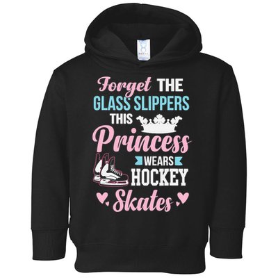 Girls Ice Hockey TShirt This Princess Wears Hockey Skates Toddler Hoodie