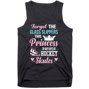 Girls Ice Hockey TShirt This Princess Wears Hockey Skates Tank Top