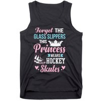 Girls Ice Hockey TShirt This Princess Wears Hockey Skates Tank Top