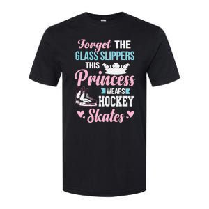 Girls Ice Hockey TShirt This Princess Wears Hockey Skates Softstyle CVC T-Shirt