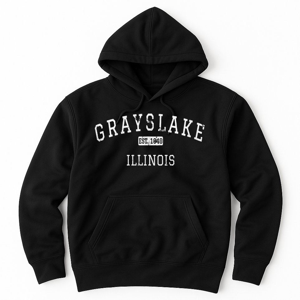 Grayslake Illinois Il Vintage Hoodie