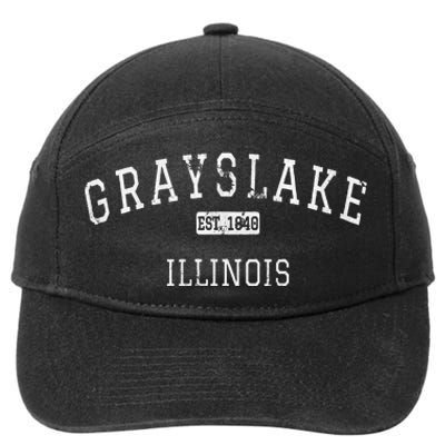 Grayslake Illinois Il Vintage 7-Panel Snapback Hat