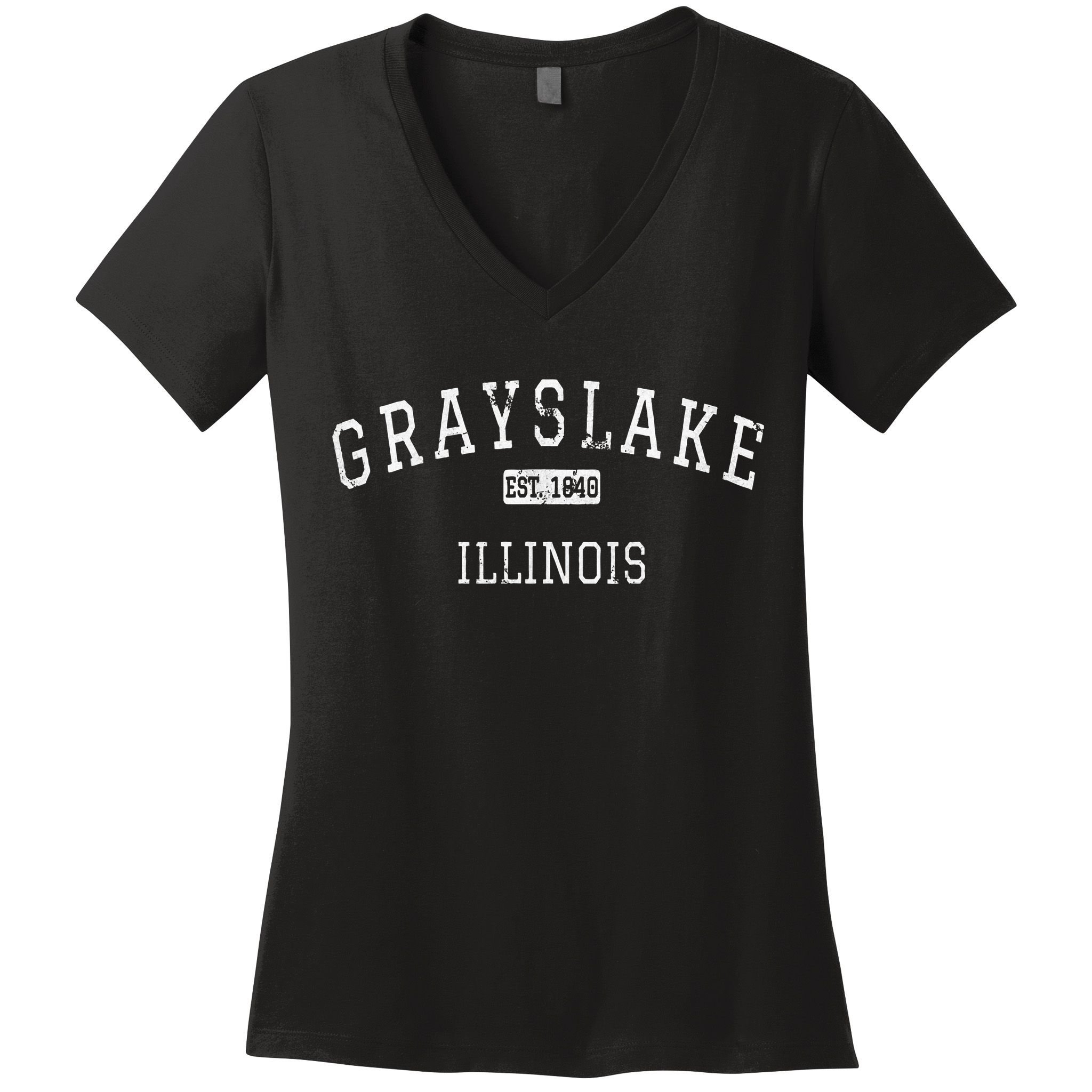 Grayslake Illinois Il Vintage Women's V-Neck T-Shirt