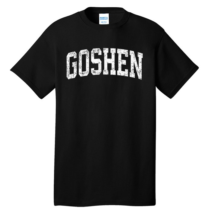 Goshen Indiana In Vintage Athletic Sports Design Tall T-Shirt