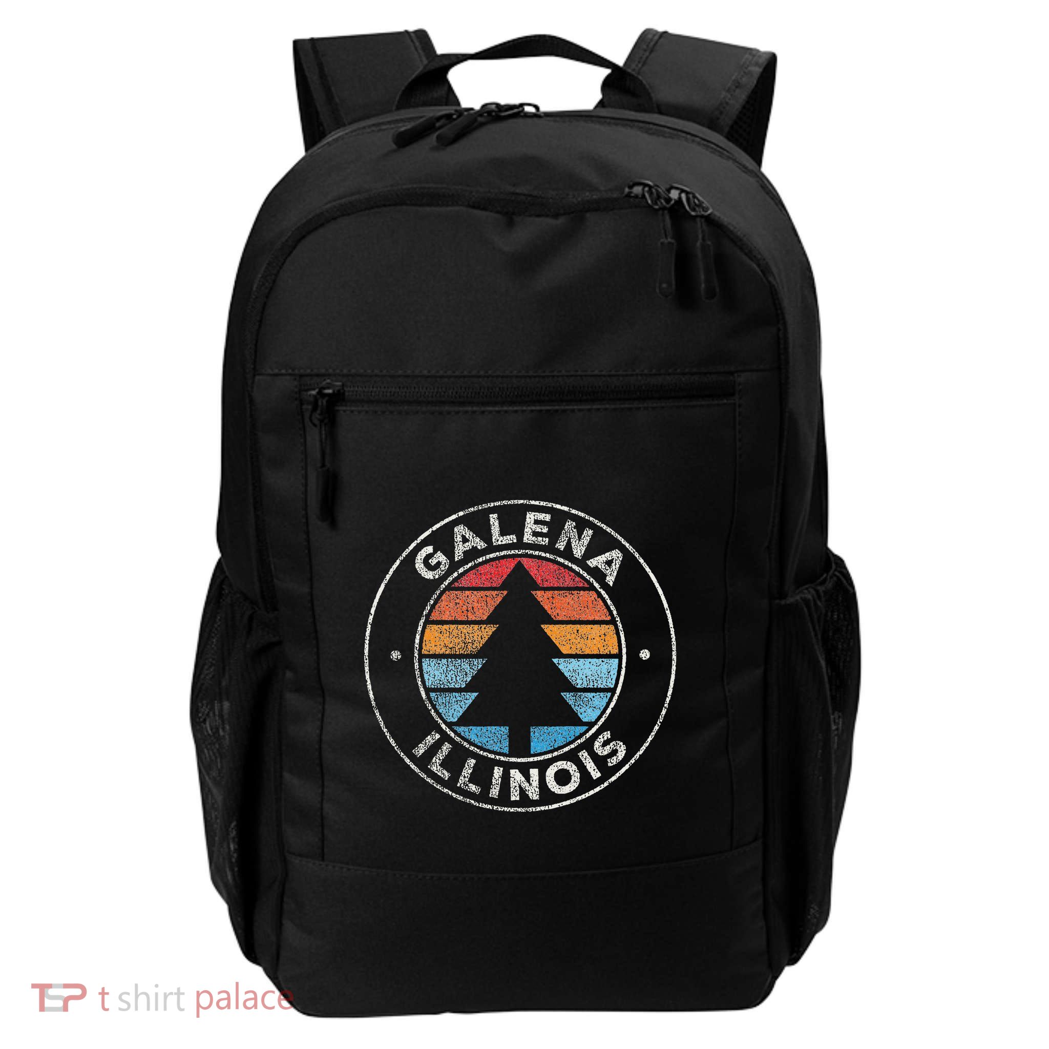 Galena Illinois Il Vintage Graphic Retro 70s Backpack