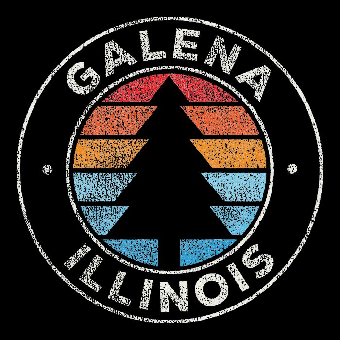 Galena Illinois Il Vintage Graphic Retro 70s Button
