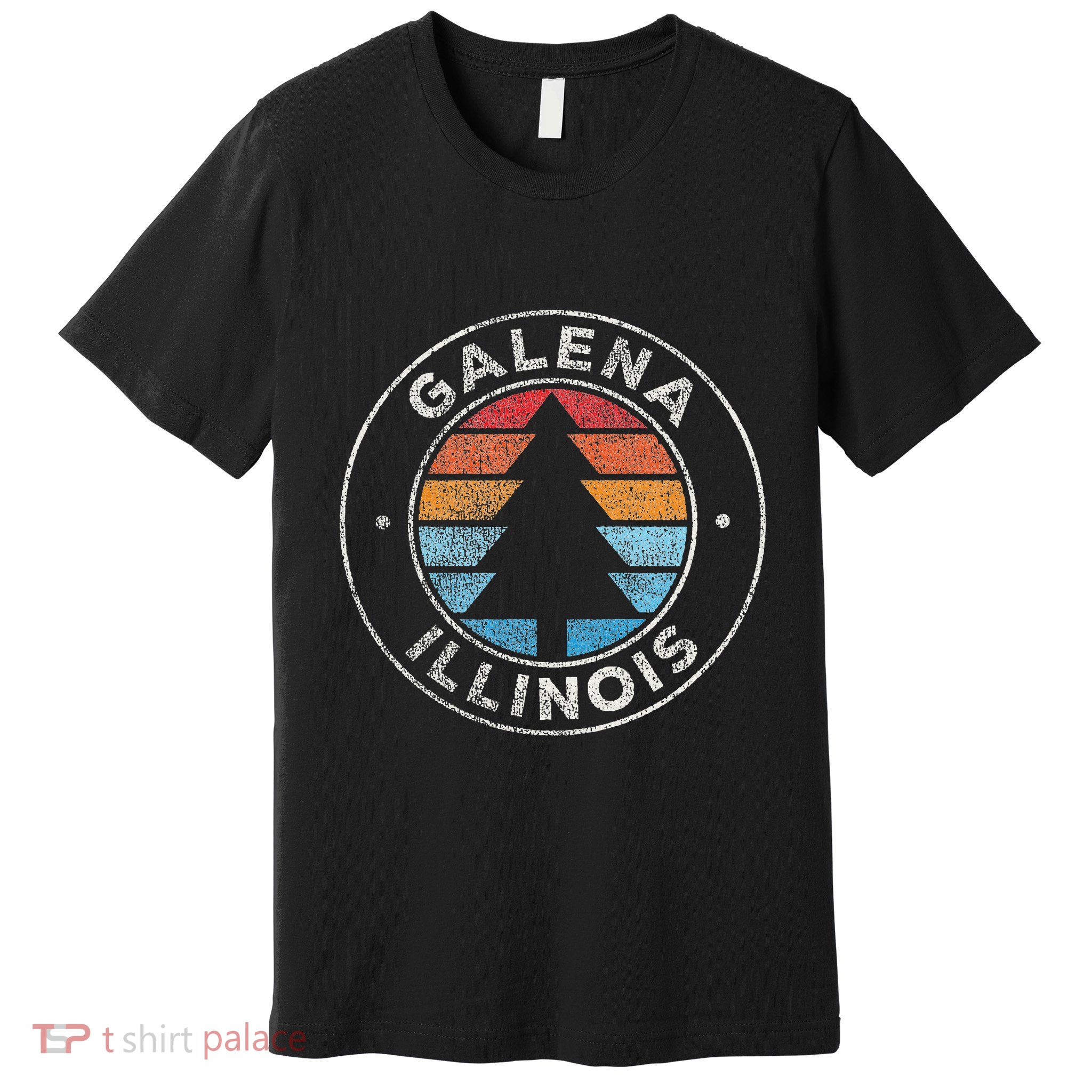 Galena Illinois Il Vintage Graphic Retro 70s Premium T-Shirt