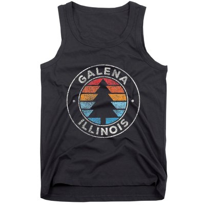 Galena Illinois Il Vintage Graphic Retro 70s Tank Top