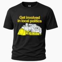 Get Involved In Local Politics Cooling Performance Crew T-Shirt
