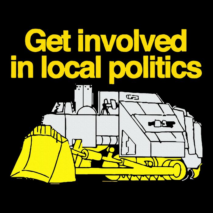 Get Involved In Local Politics Cooling Performance Crew T-Shirt