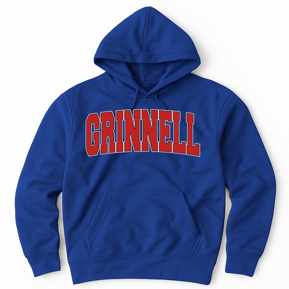 Grinnell Ia Iowa Varsity Style Usa Vintage Sports Gift Hoodie