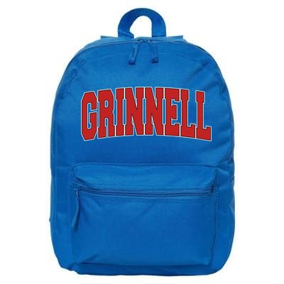 Grinnell Ia Iowa Varsity Style Usa Vintage Sports Gift 16 in Basic Backpack