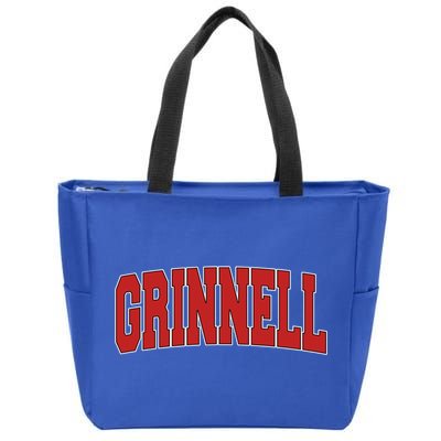 Grinnell Ia Iowa Varsity Style Usa Vintage Sports Gift Zip Tote Bag