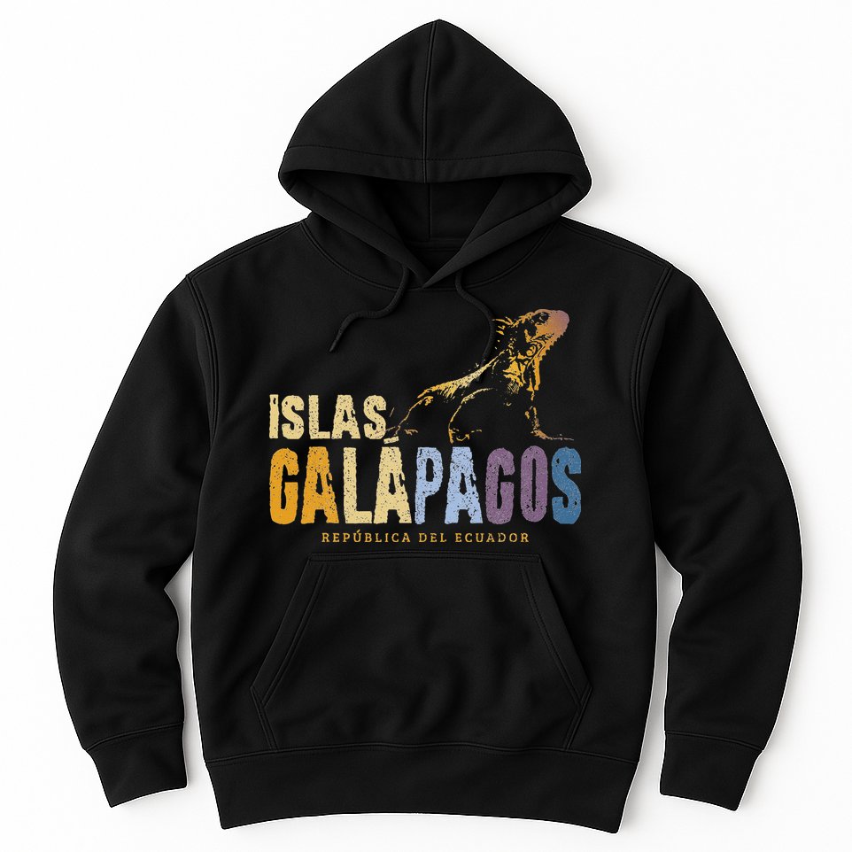 Galapagos Islands Islas Galapagos Iguana Ecuador Hoodie