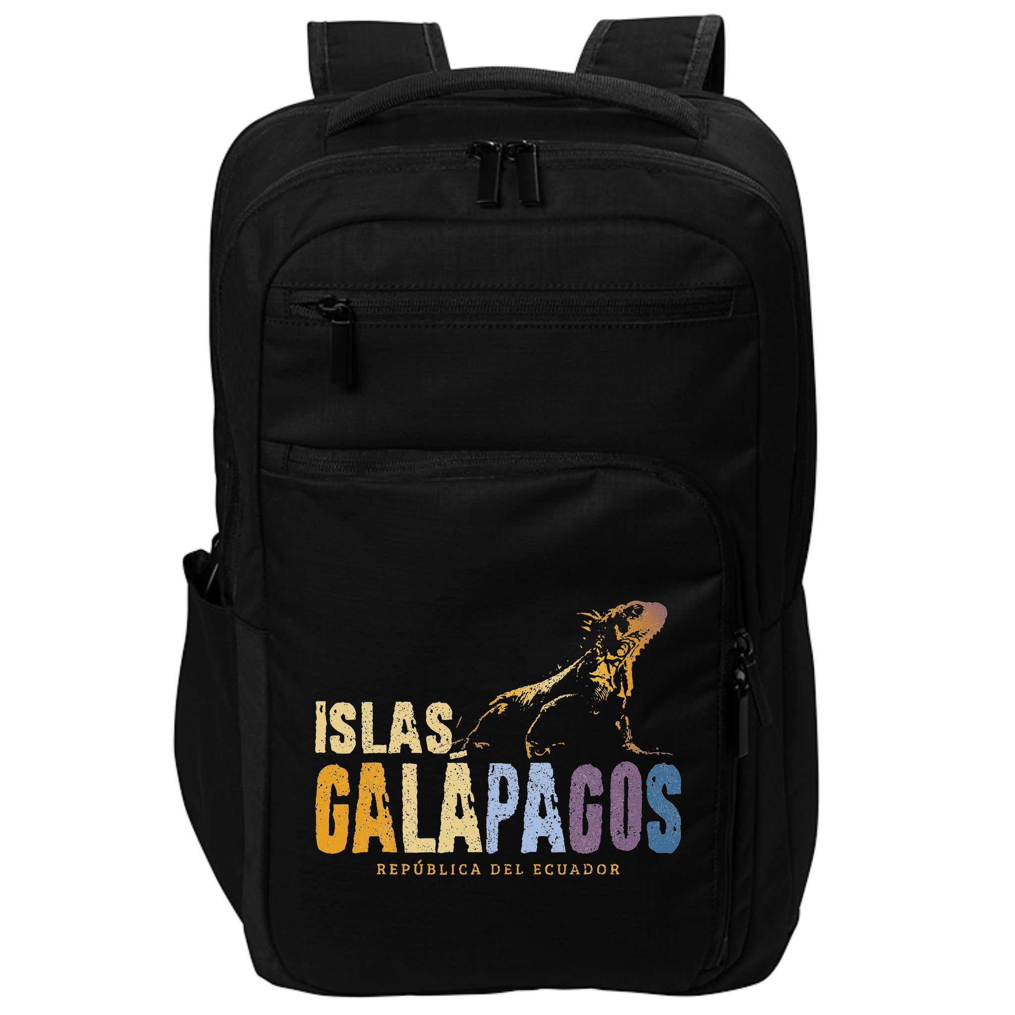 Galapagos Islands Islas Galapagos Iguana Ecuador Impact Tech Backpack