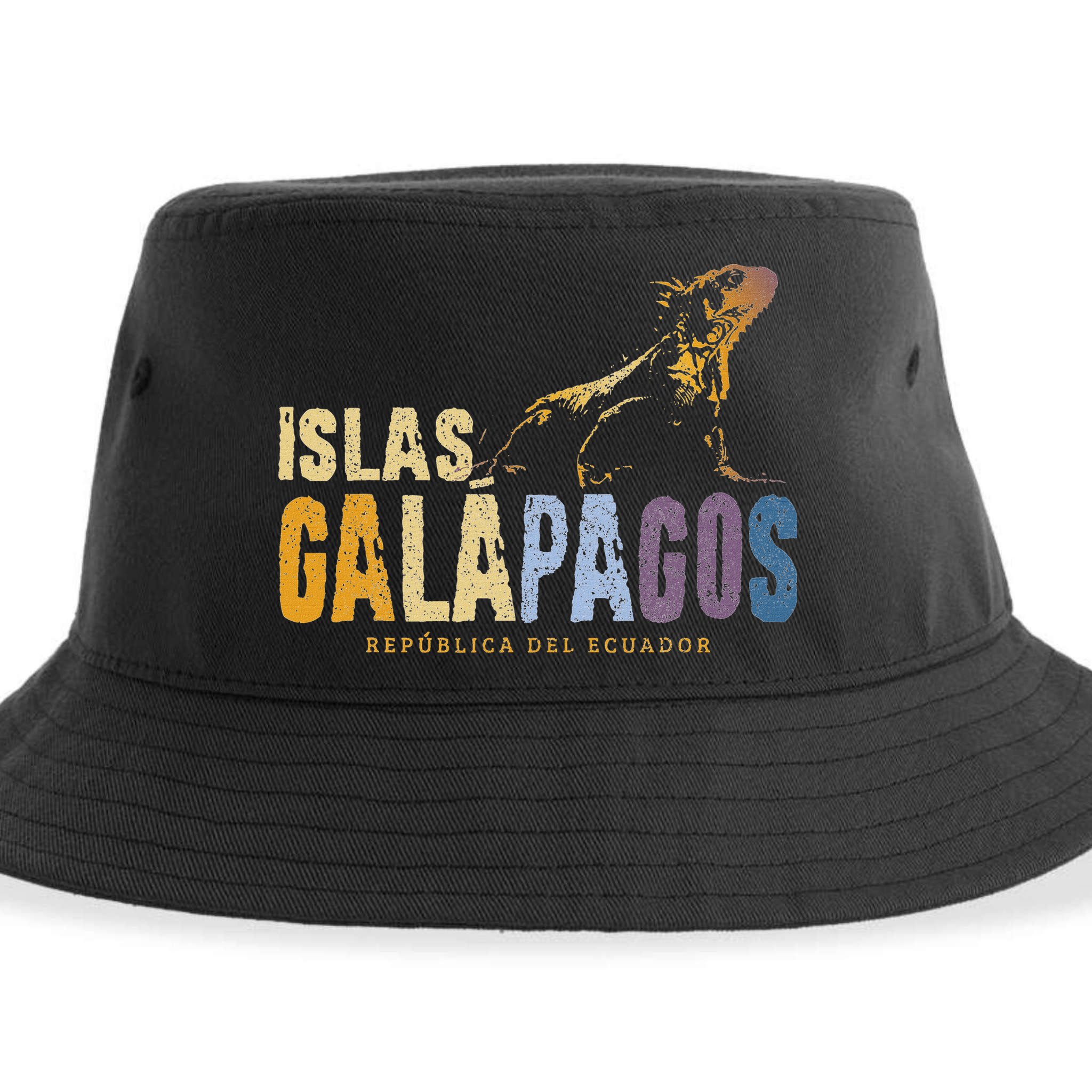 Galapagos Islands Islas Galapagos Iguana Ecuador Sustainable Bucket Hat