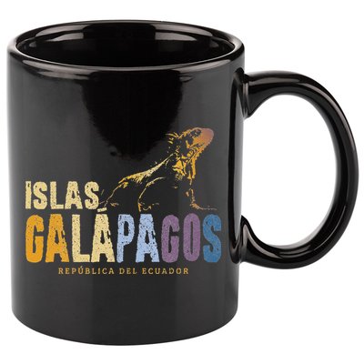 Galapagos Islands Islas Galapagos Iguana Ecuador 11oz C Handle Ceramic Mug