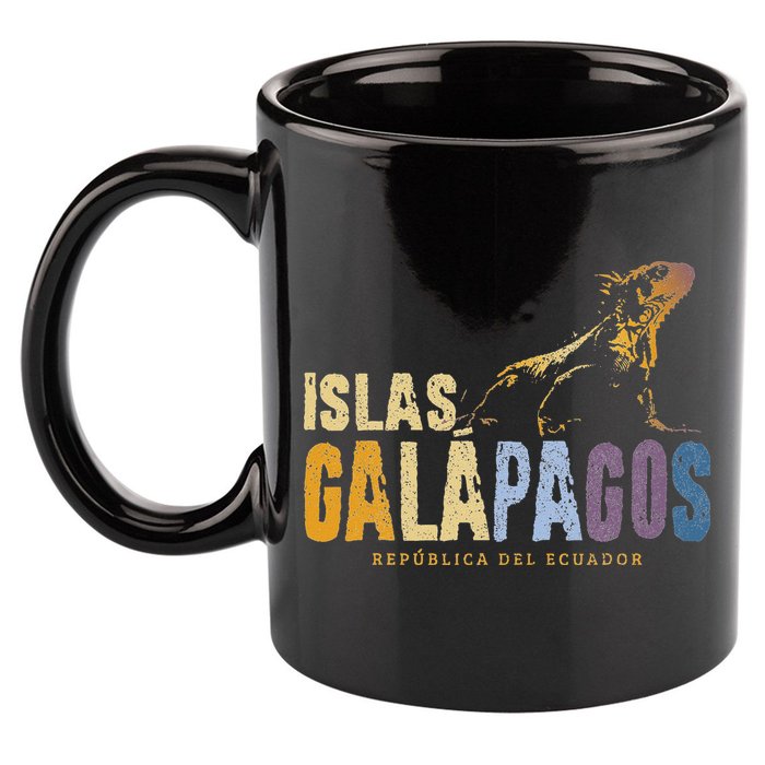 Galapagos Islands Islas Galapagos Iguana Ecuador 11oz C Handle Ceramic Mug