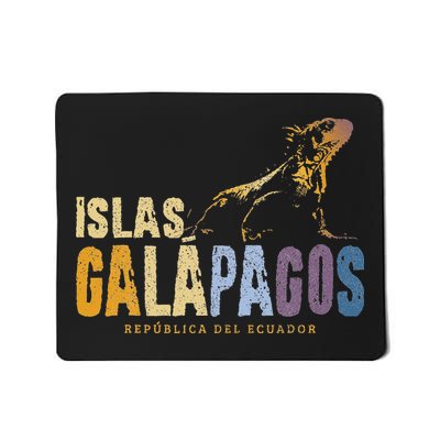 Galapagos Islands Islas Galapagos Iguana Ecuador Mousepad