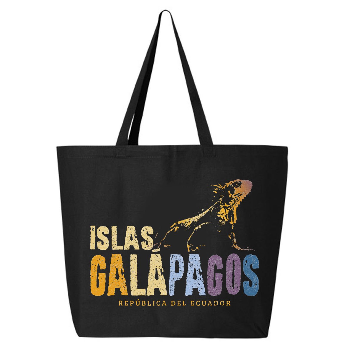 Galapagos Islands Islas Galapagos Iguana Ecuador 25L Jumbo Tote