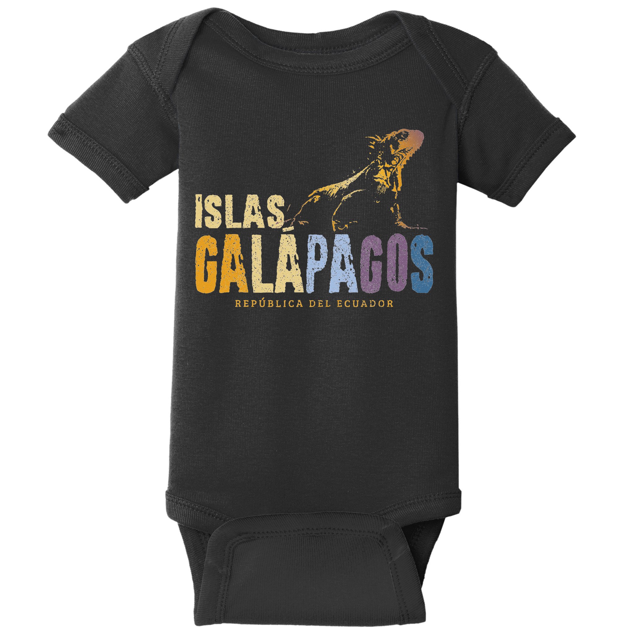 Galapagos Islands Islas Galapagos Iguana Ecuador Baby Bodysuit