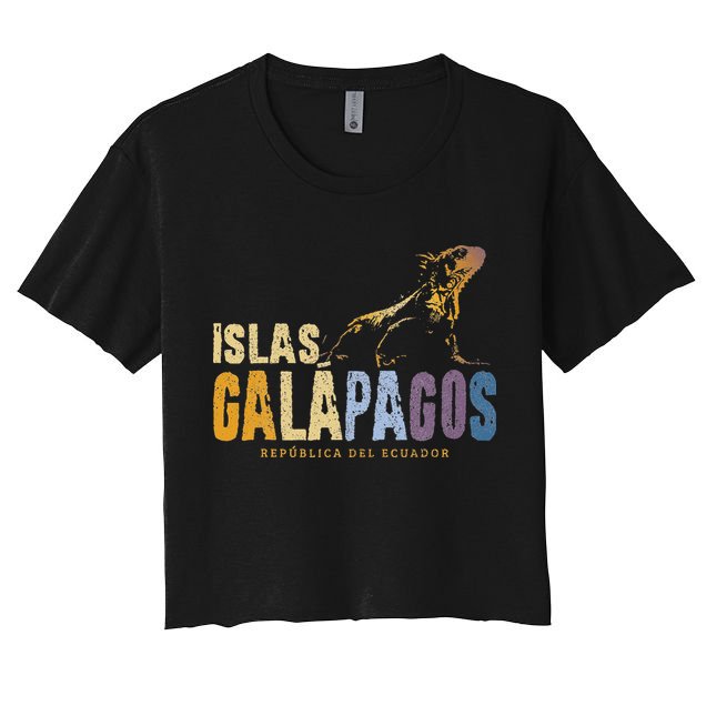 Galapagos Islands Islas Galapagos Iguana Ecuador Crop Top