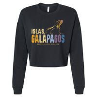 Galapagos Islands Islas Galapagos Iguana Ecuador Cropped Pullover Crew