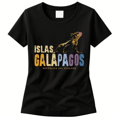 Galapagos Islands Islas Galapagos Iguana Ecuador Womens T-Shirt
