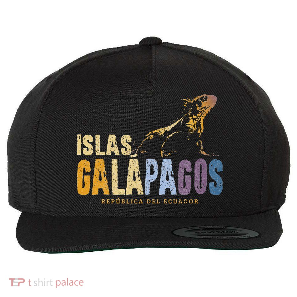 Galapagos Islands Islas Galapagos Iguana Ecuador Wool Snapback Cap