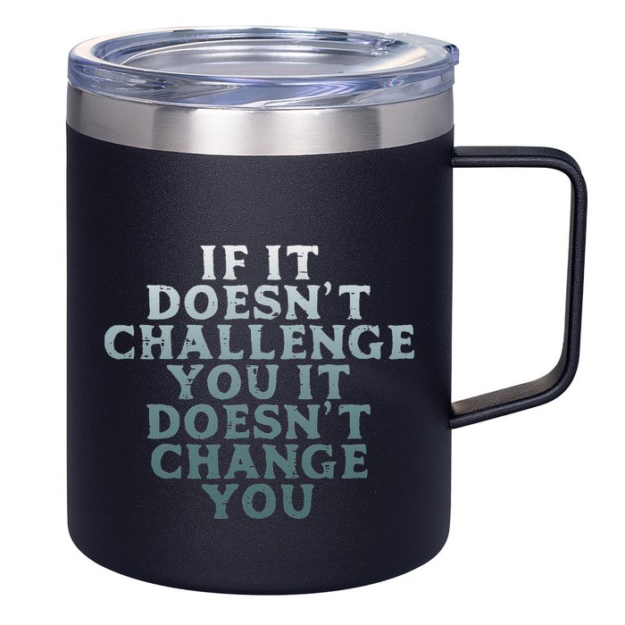Gym If It Doesnt Challenge You Workout Motivation 12oz Stainless Steel Coffee Mug