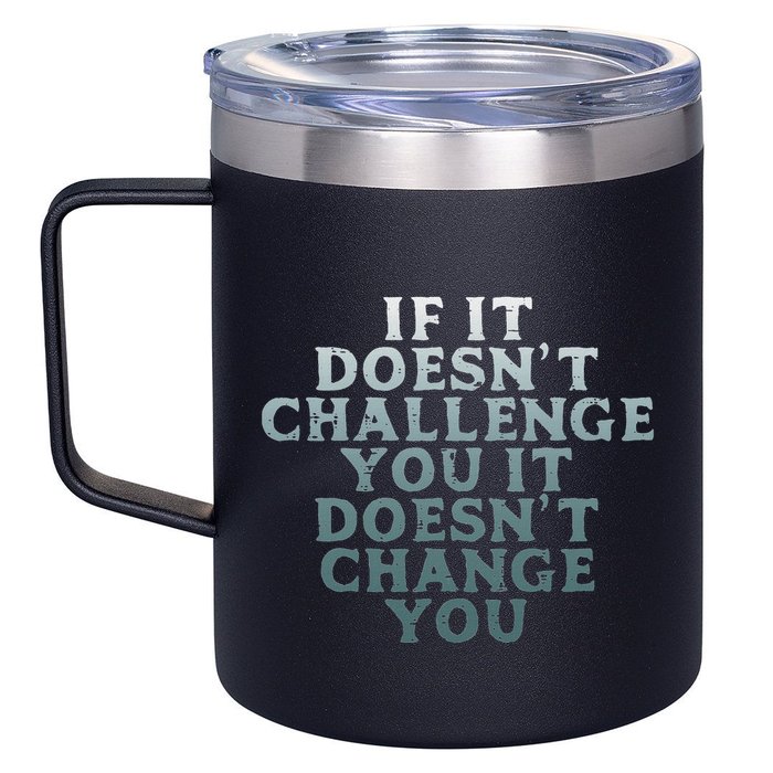Gym If It Doesnt Challenge You Workout Motivation 12oz Stainless Steel Coffee Mug