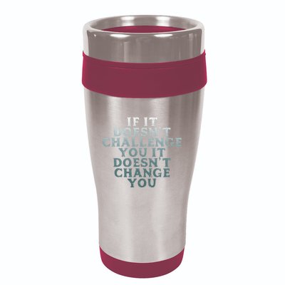 Gym If It Doesnt Challenge You Workout Motivation 16oz Travel Tumbler