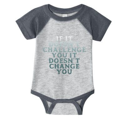 Gym If It Doesnt Challenge You Workout Motivation Infant Baby Jersey Bodysuit