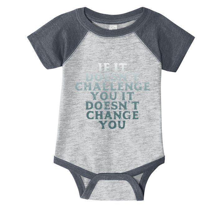 Gym If It Doesnt Challenge You Workout Motivation Infant Baby Jersey Bodysuit
