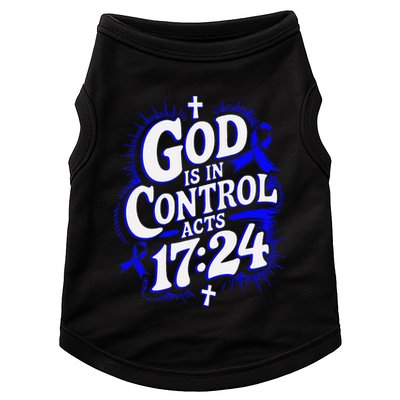God Is In Control Survivor Juvenile Arthritis Awareness Doggie Tank