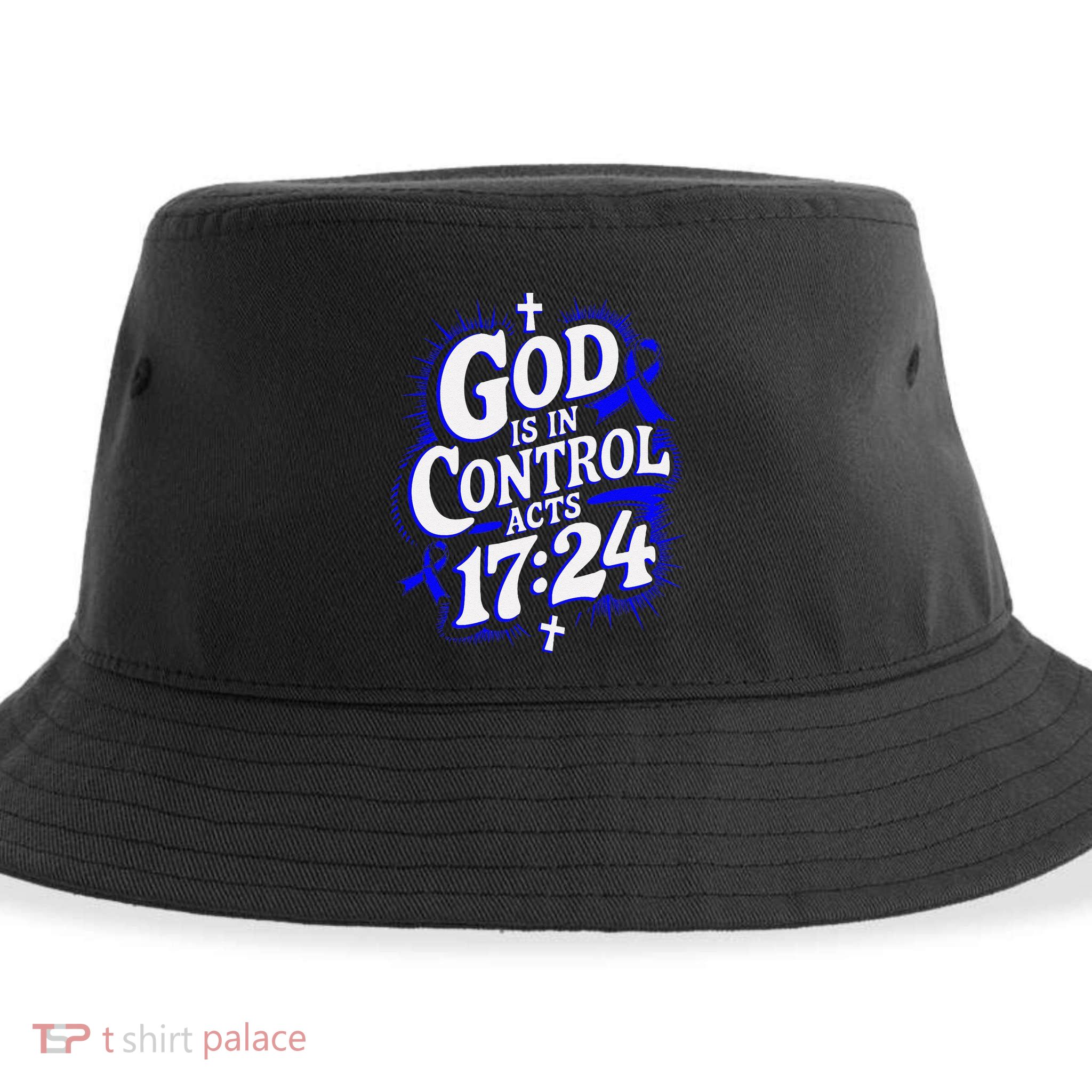 God Is In Control Survivor Juvenile Arthritis Awareness Sustainable Bucket Hat