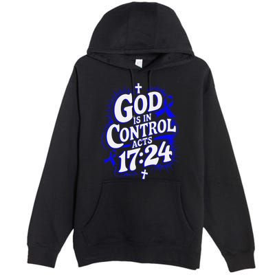 God Is In Control Survivor Juvenile Arthritis Awareness Premium Pullover Hoodie