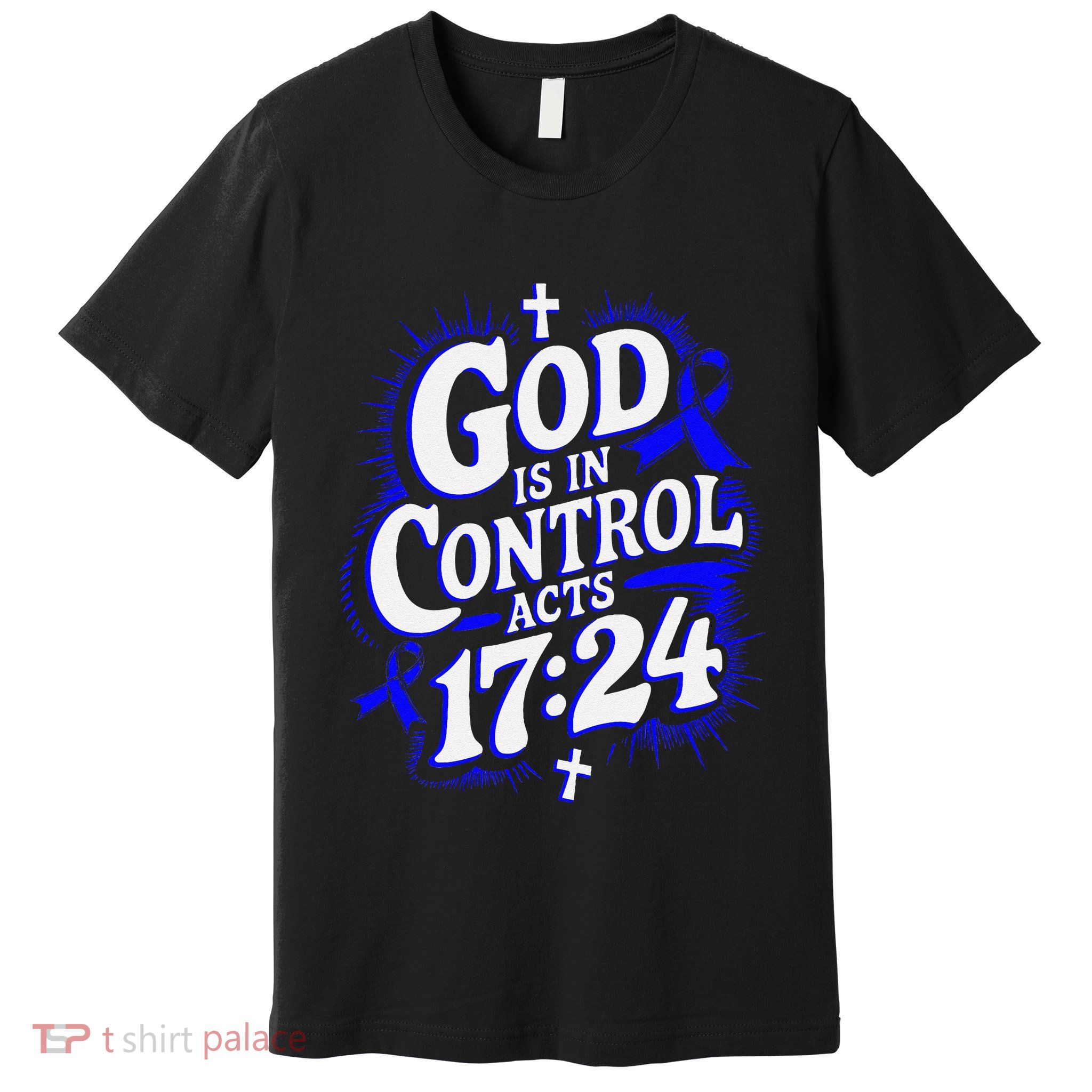 God Is In Control Survivor Juvenile Arthritis Awareness Premium T-Shirt