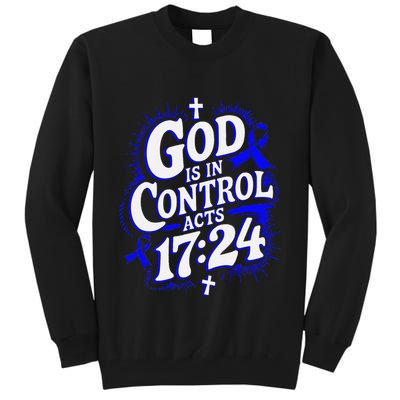 God Is In Control Survivor Juvenile Arthritis Awareness Tall Sweatshirt